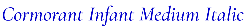 Cormorant Infant Medium Italic шрифт